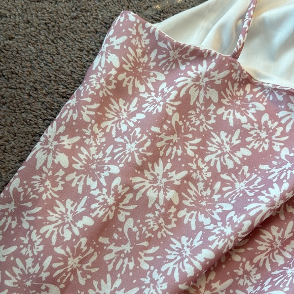 Pink Lily Floral Pink Dress - Size Large - Picture 3 of 4